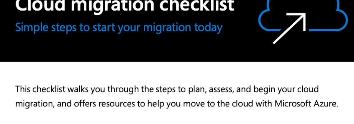 Cloud Migration Checklist: Simple steps to start your migration today ...