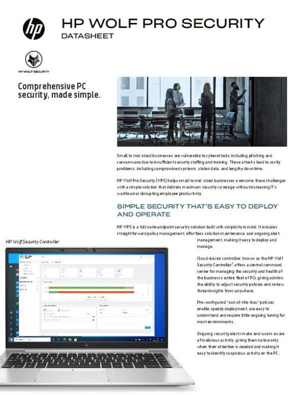 HP Wolf Pro Security