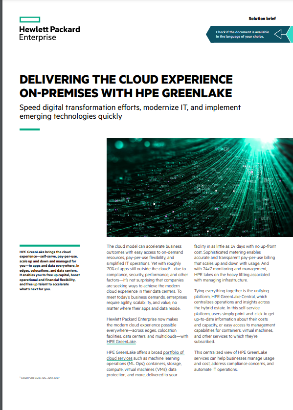 Hpe Delivery &Ndash; Data-Smart Computers