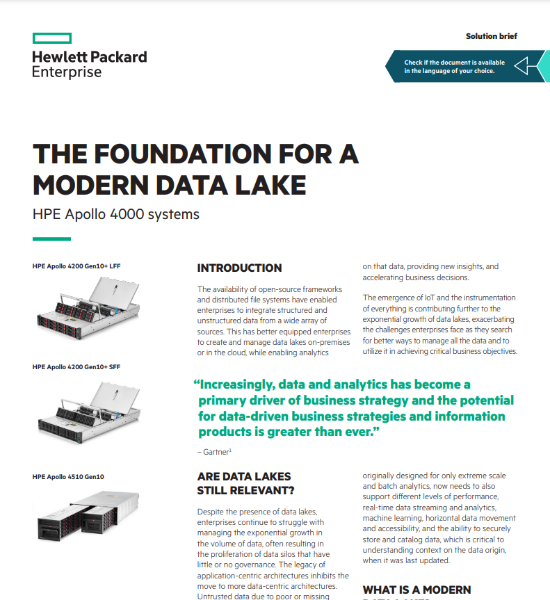 Hpe Modern &Ndash; Data-Smart Computers