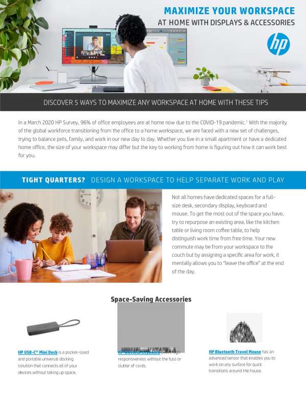 Maximize Your Workspace at Home with Displays and Accessories