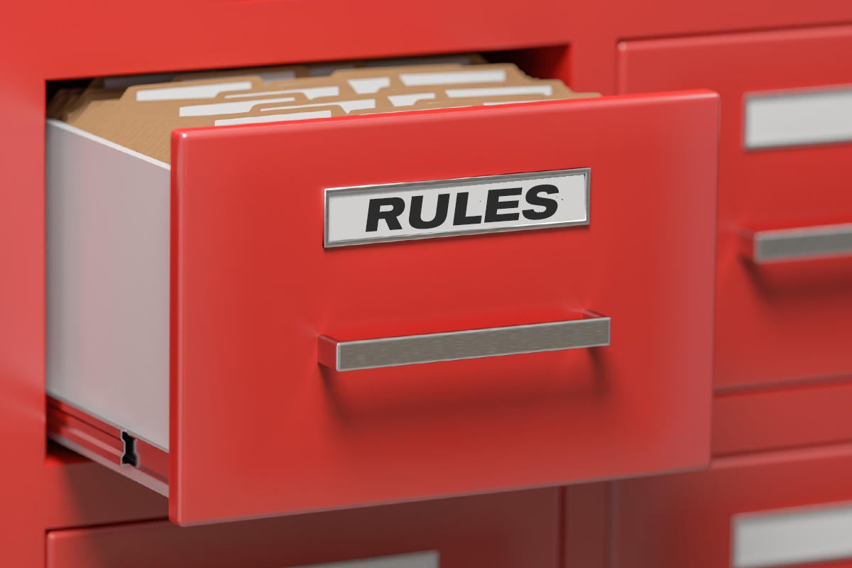 Rules Of Engagement Policies File Cabinet Card Catelogue Red File Shelf Compliance By Vchal Getty 100807030 Large &Ndash; Data-Smart Computers
