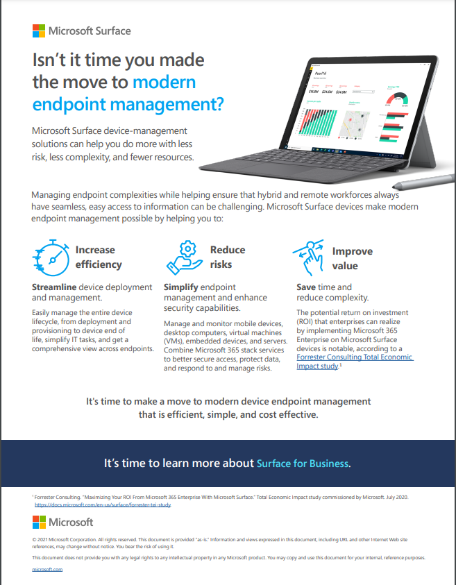 Surface Endpoint &Ndash; Data-Smart Computers