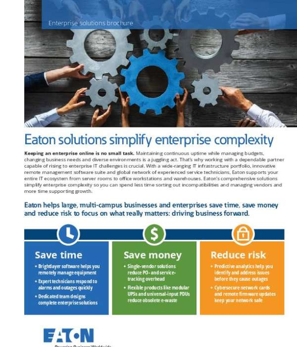 Eaton Enterprise Solutions Brochure Br153170En Thumb &Ndash; Data-Smart Computers