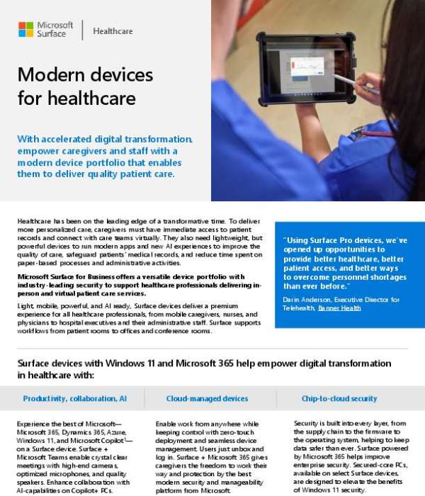 Surface In Healthcare Overview Thumb &Ndash; Data-Smart Computers