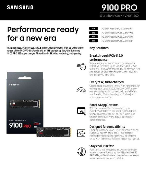 Ds Samsung Ssd Nvme 9100 Pro Thumb &Ndash; Data-Smart Computers