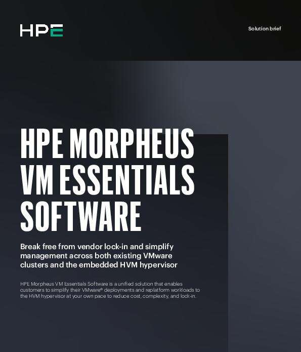 Hpe Morpheus Vm Essentials Software Thumb &Ndash; Data-Smart Computers