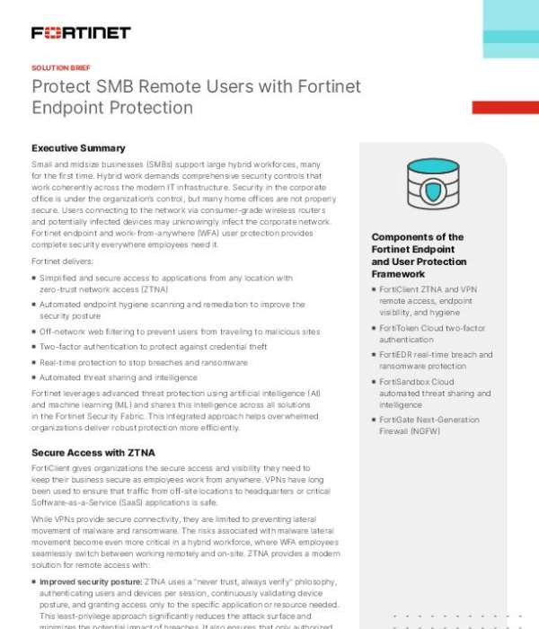 Sb Fortinet Endpoint And Remote User Protection Thumb &Ndash; Data-Smart Computers