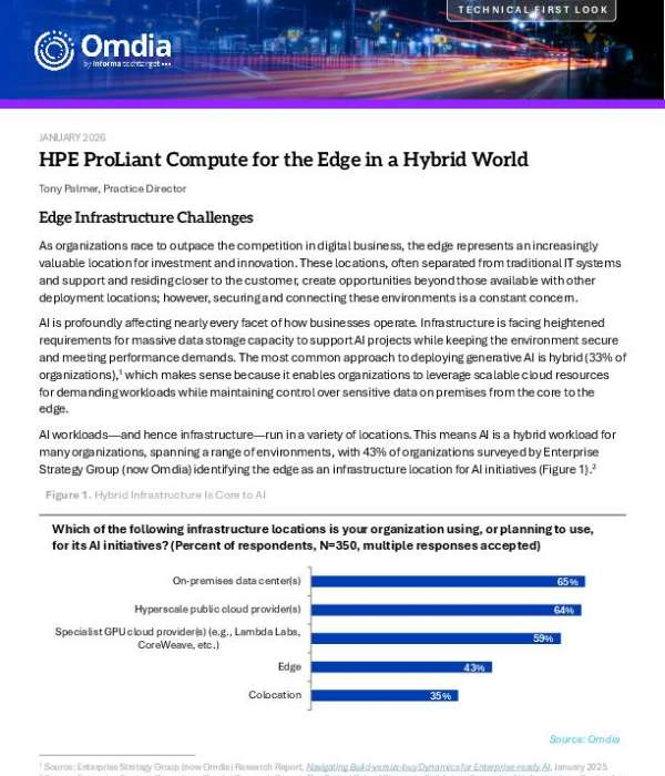 Omdia Hpe Proliant Compute For The Edge In A Hybrid World Thumb &Ndash; Data-Smart Computers